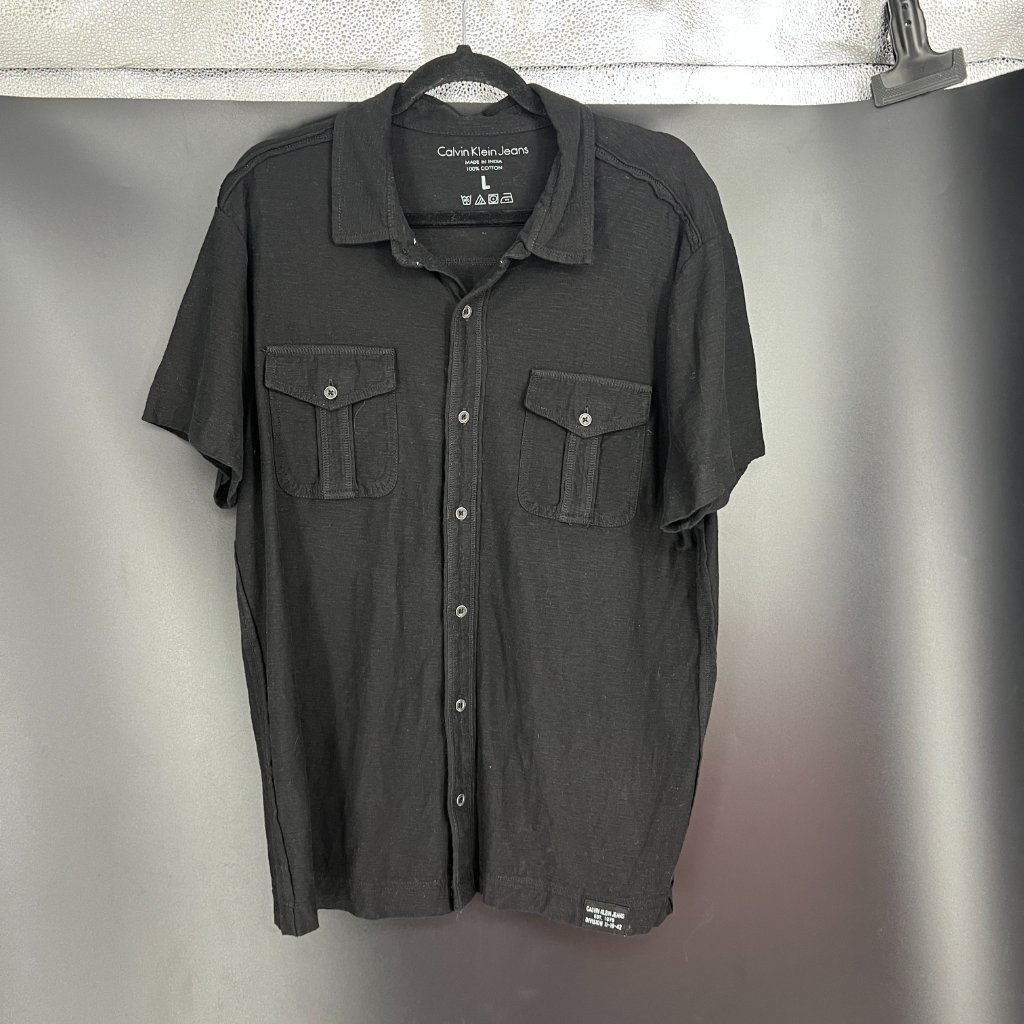 Calvin Klein Black Button Down